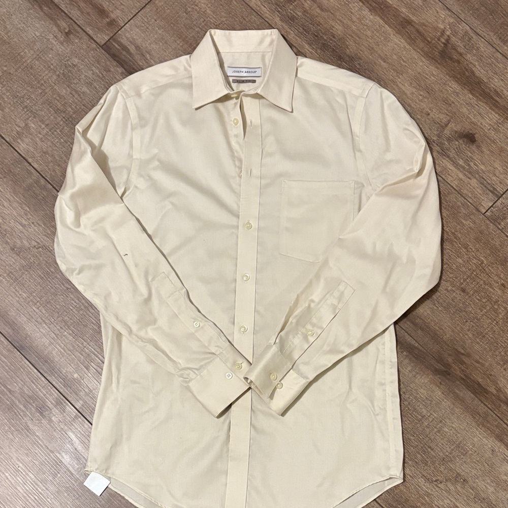 Joseph Abboud Cream Dress Shirt